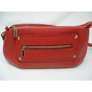 CHARMING CHARLIE: Stylish Red Crossbody Handbag Zipper Close